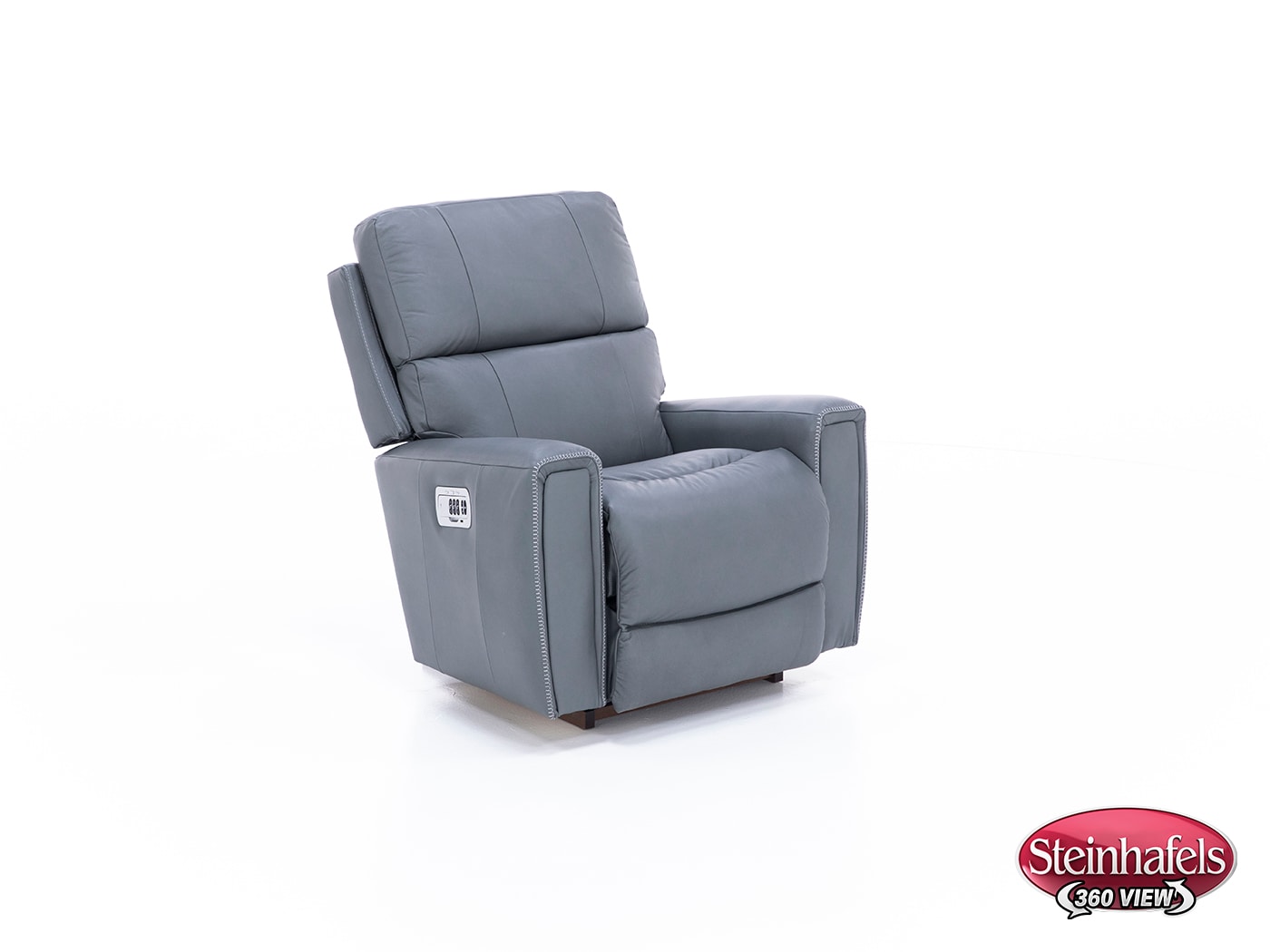 la z boy blue recliner  image   