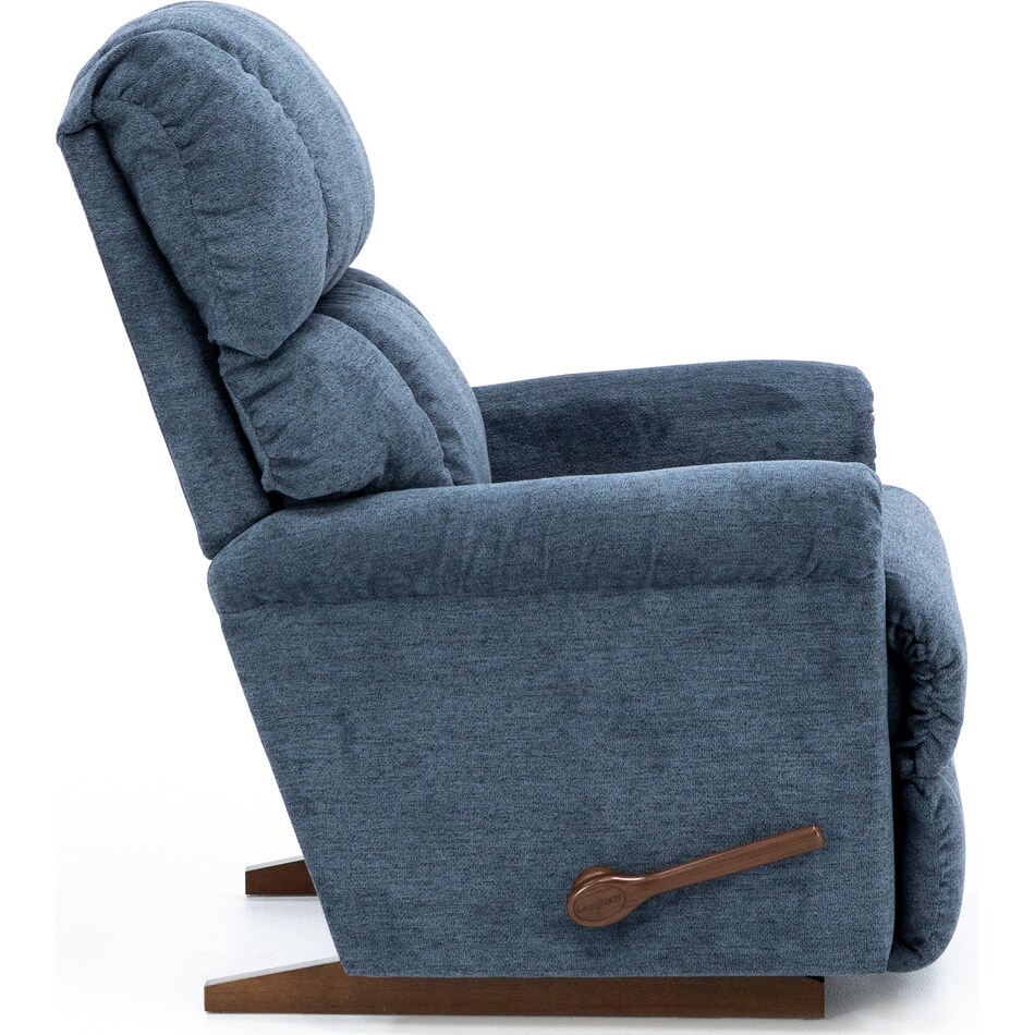 la z boy blue recliner   