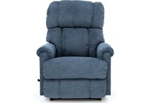 la z boy blue recliner   