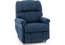 la z boy blue recliner   