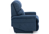 la z boy blue recliner   