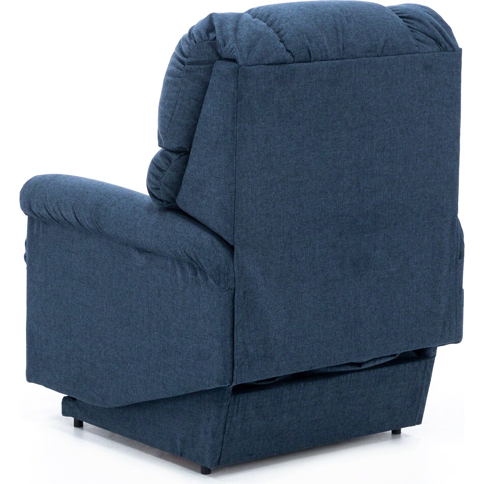 la z boy blue recliner   