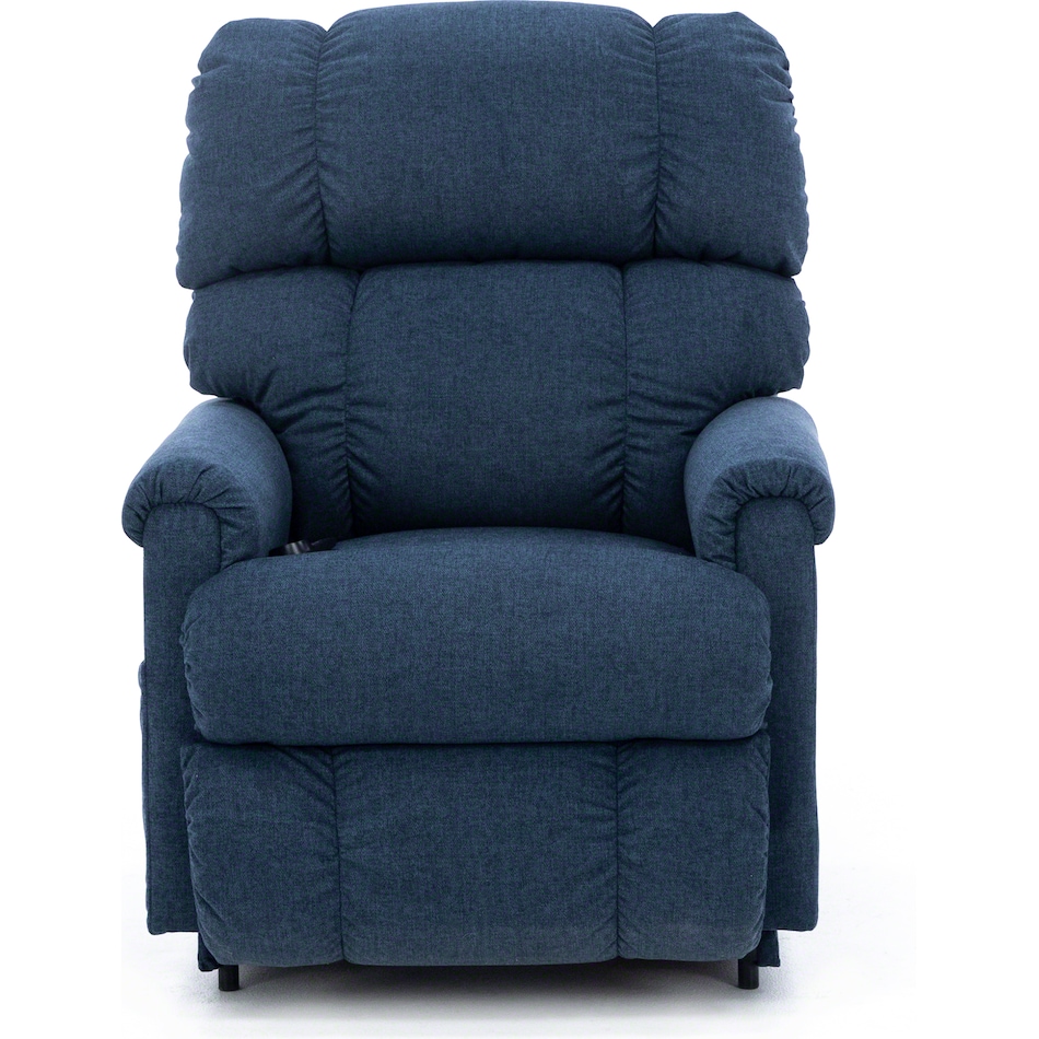 la z boy blue recliner   