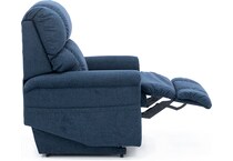 la z boy blue recliner   