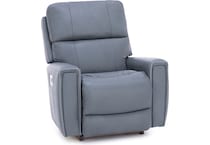 la z boy blue recliner   