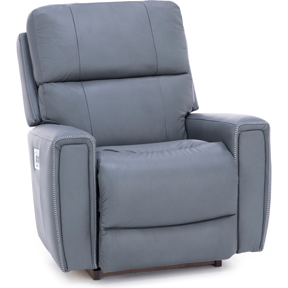 la z boy blue recliner   