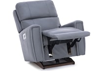 la z boy blue recliner   