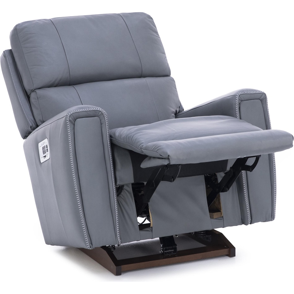 la z boy blue recliner   