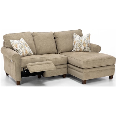 Colby 2-Pc. Power Reclining Chaise Sofa with Storage