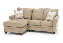 la z boy brown mtn fab sectional qpkg  
