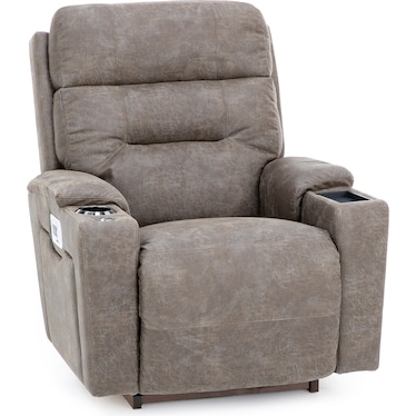 MacGyver Fully Loaded Multi Purpose Rocker Recliner with Wireless Charging and Storage