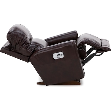 Cassian Leather Power Headrest Rocker Recliner with Wireless Remote