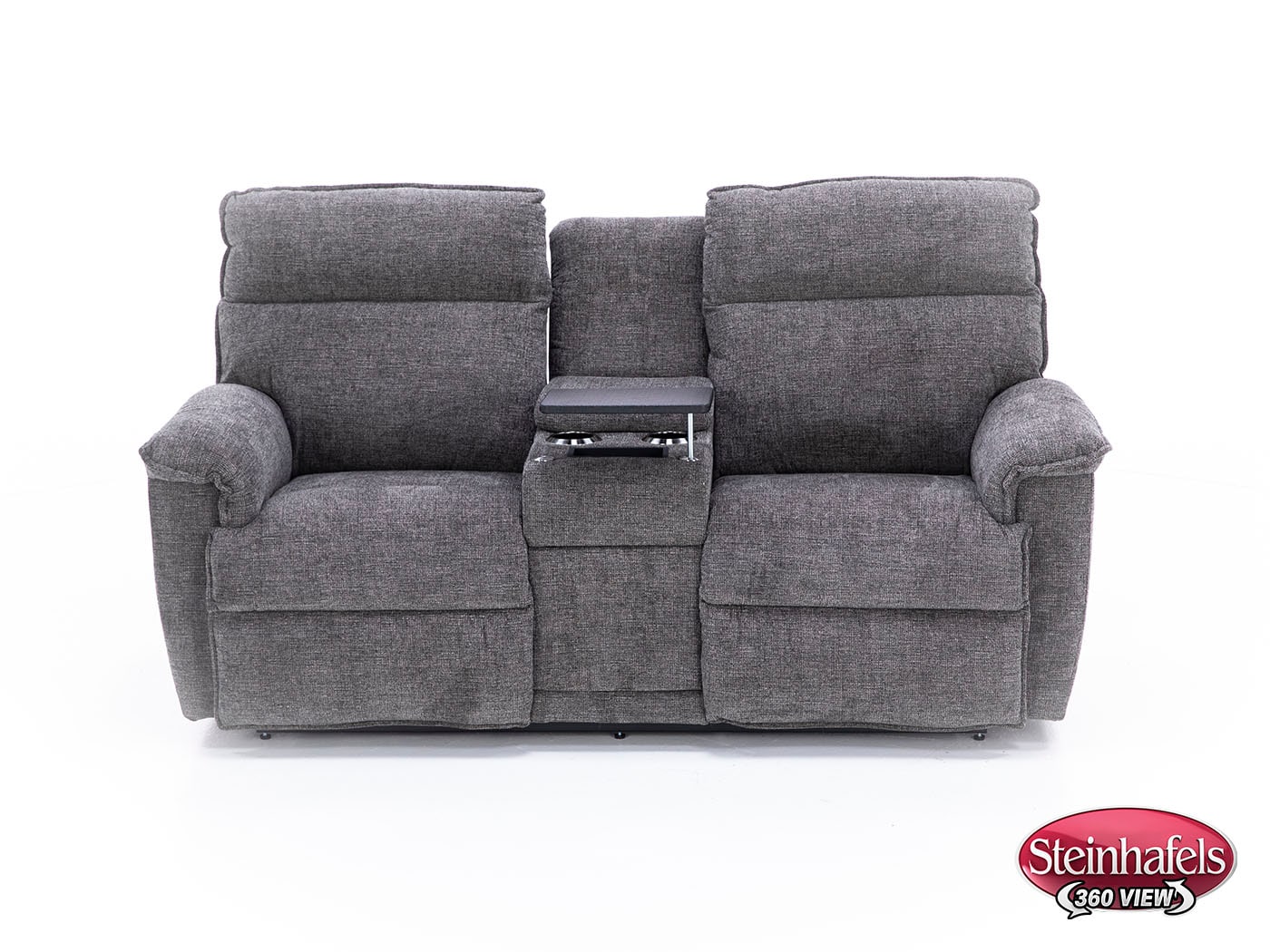 Jay Power Headrest Reclining Console Loveseat With Dual Wireless