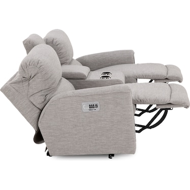 Cade Fully Loaded Reclining Console Loveseat With Wireless Remote