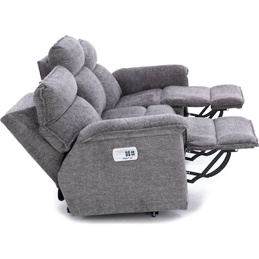 Jay Power Headrest Reclining Sofa With Dual Wireless Remotes
