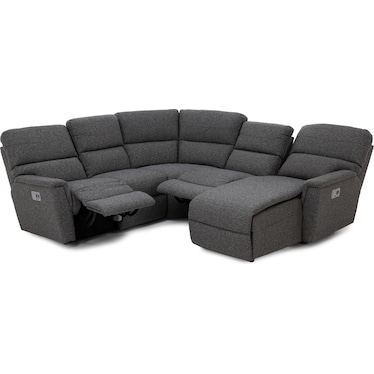 Ava 5-Pc. Power Headrest Reclining Modular With Wireless Remote