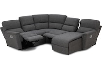 la z boy grey mtn fab sectional pkg  