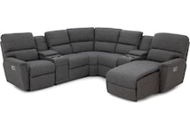 la z boy grey mtn fab sectional pkg  