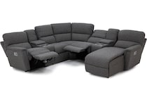 la z boy grey mtn fab sectional pkg  