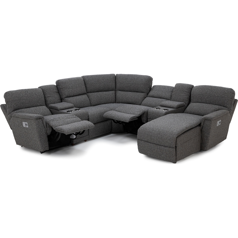 la z boy grey mtn fab sectional pkg  