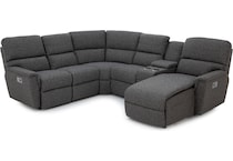 la z boy grey mtn fab sectional pkg  