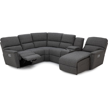 Ava 6-Pc. Power Headrest Reclining Modular With Wireless Remote