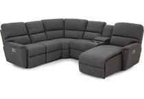 la z boy grey mtn fab sectional zpkg  