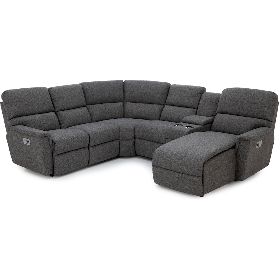 la z boy grey mtn fab sectional zpkg  