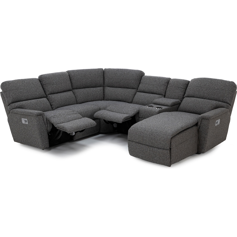 la z boy grey mtn fab sectional zpkg  
