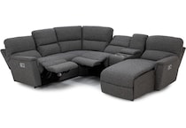 la z boy grey mtn fab sectional zpkg  