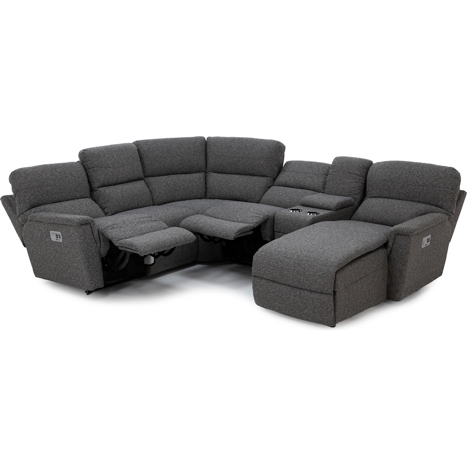 la z boy grey mtn fab sectional zpkg  