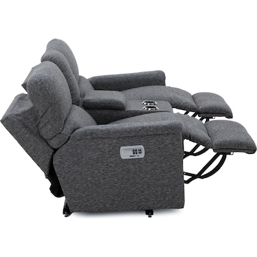 Ava 3-Pc. Power Headrest Reclining Console Loveseat