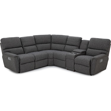 Ava 6-Pc. Power Headrest Reclining Modular With Wireless Remote