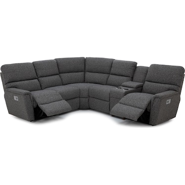 Ava 6-Pc. Power Headrest Reclining Modular With Wireless Remote