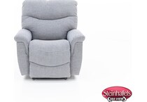 la z boy grey recliner  image   