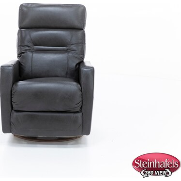 Lennon Leather Fully Loaded Swivel Recliner With Wireless Remote