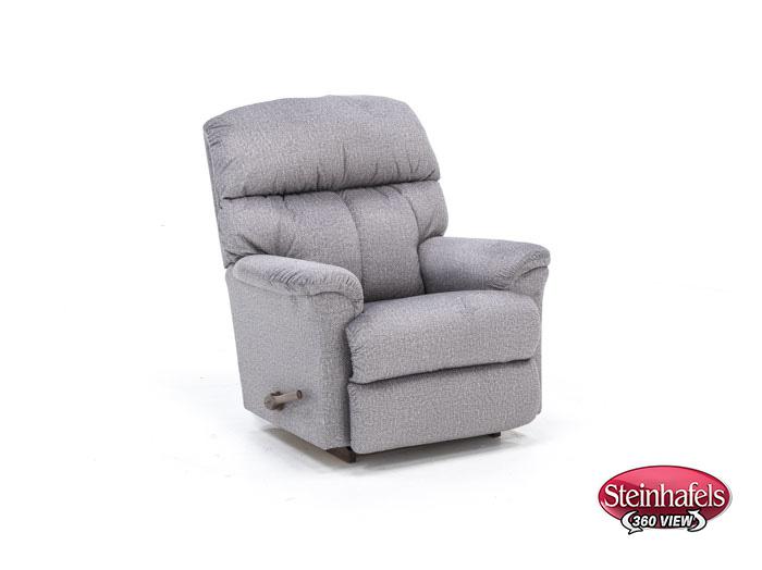 la z boy grey recliner  image   