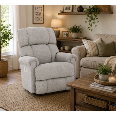 Pinnacle Power Headrest Rocker Recliner with Wireless Remote