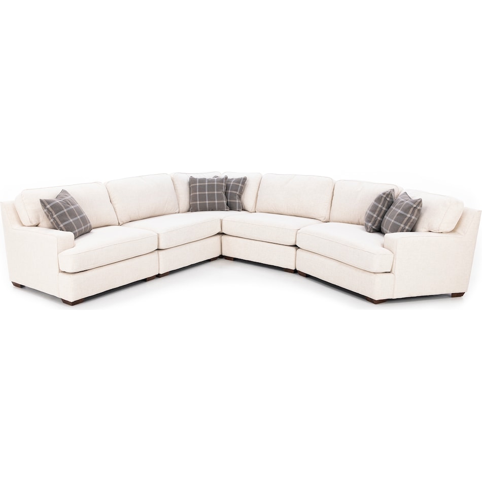 la z boy white sta fab sectional pieces zpkg  