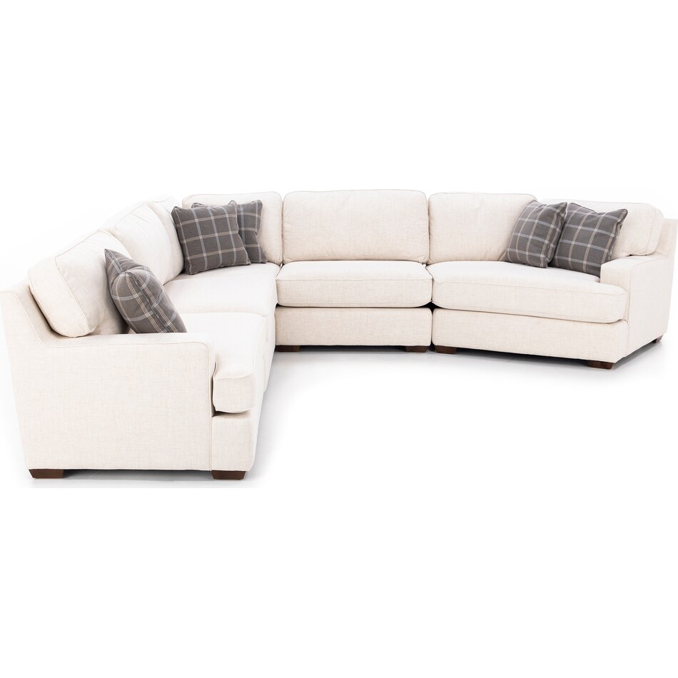 la z boy white sta fab sectional pieces zpkg  