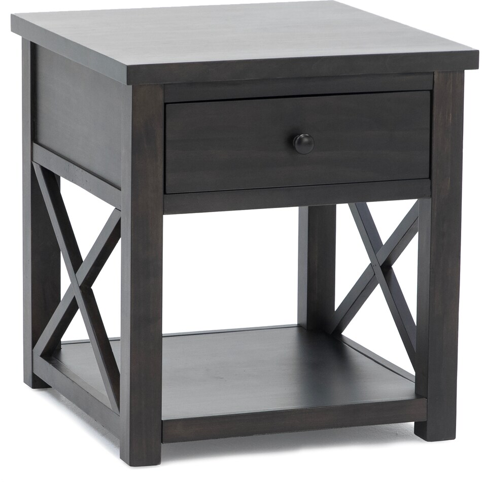 lane furniture brown end table   