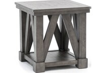 lane furniture grey end table   