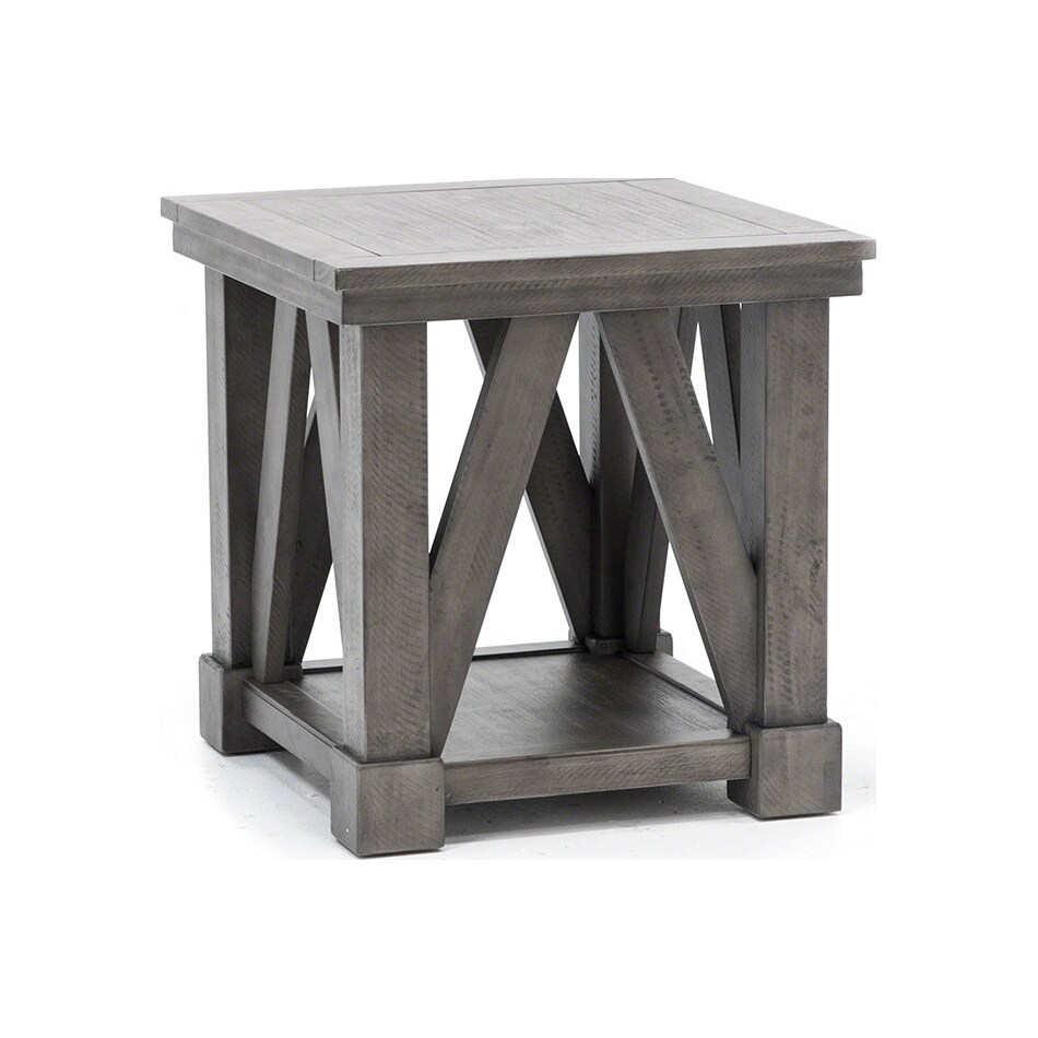 lane furniture grey end table   