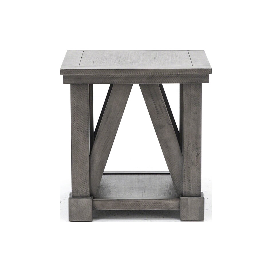 lane furniture grey end table   