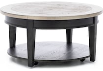 laza black cocktail table hanco  