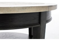 laza black cocktail table hanco  