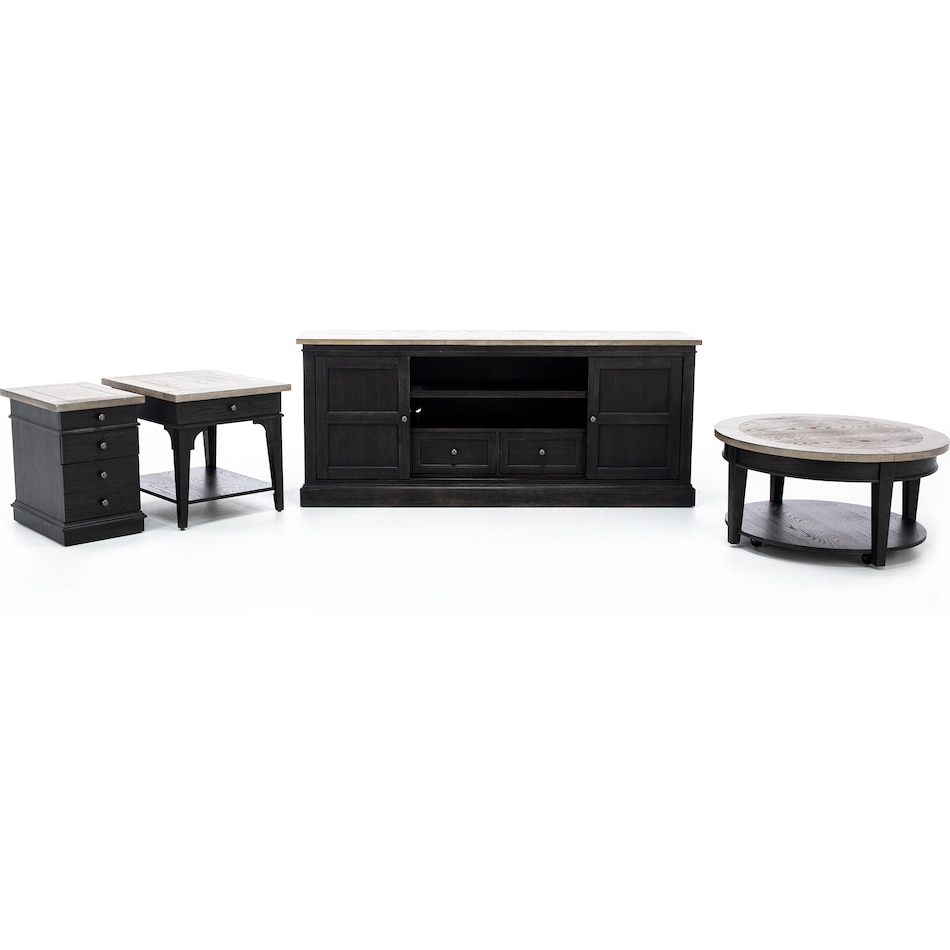 laza black cocktail table hanco  