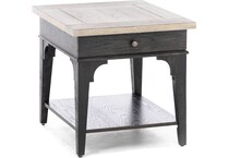 laza black end table hanco  