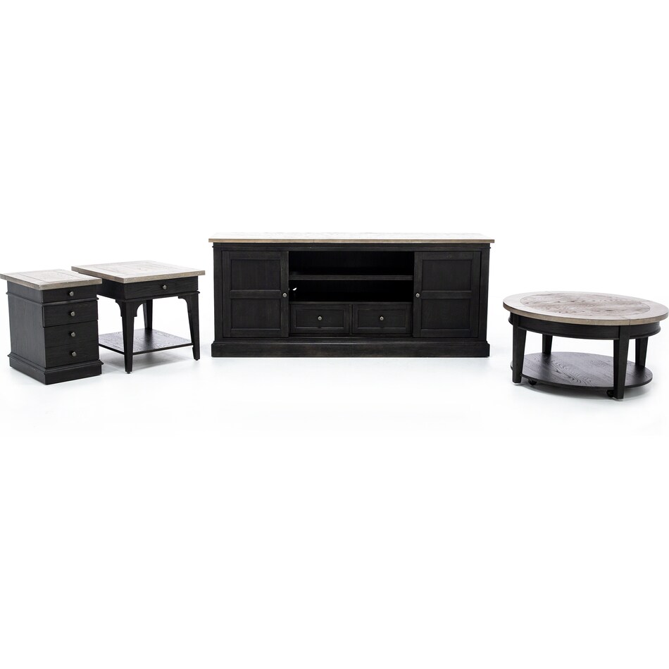 laza black end table hanco  