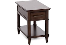 laza brown chairside table lng  